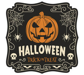 Halloween Trick Or Treat Sticker