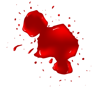 Blood Splatter Sticker
