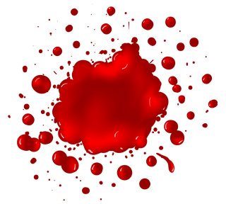Blood Splatter 4 Sticker