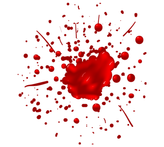 Blood Splatter 5 Sticker
