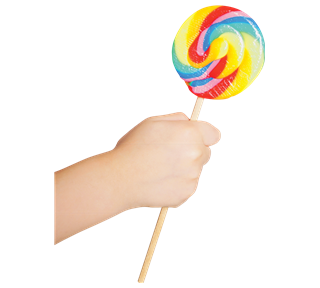 Rainbow Lollypop Candy Sticker