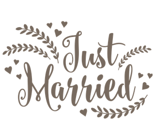 Just Married Sticker