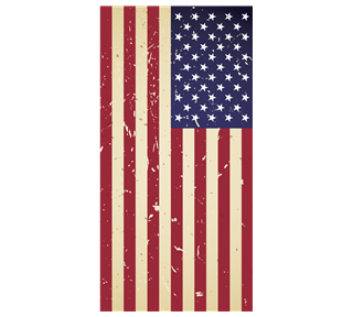 American Flag Grunge Sticker