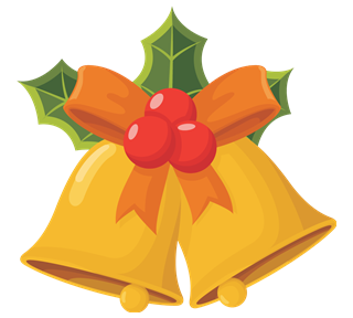 Holiday Christmas Bells Sticker