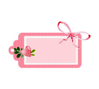 Pink Tag Sticker