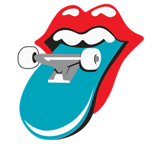 Rolling Stone SkateBoard Sticker