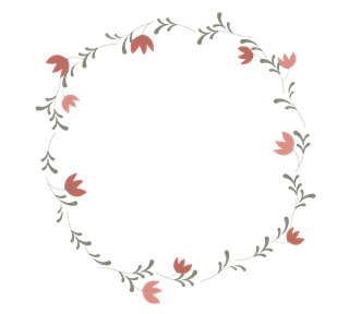 Floral Pattern Frame Sticker