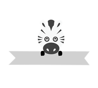 Kids Label Zebra.pdf Sticker