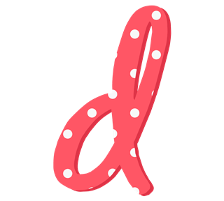 Letter D Sticker