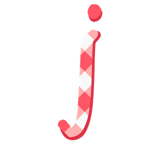 Letter J Sticker