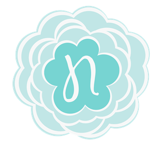 Letter N flower Sticker