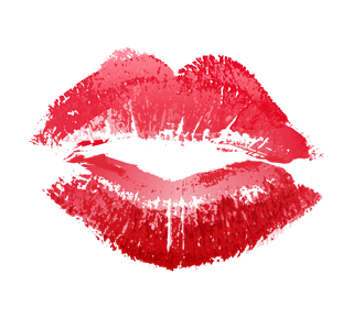 Lipstick Print Sticker