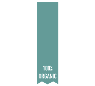100% Organic Banner Sticker