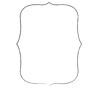 Calligraphic Border 1 Sticker