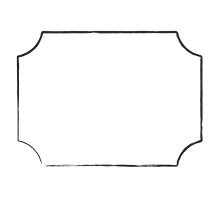 Fancy Shape Border 2 Sticker