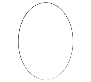 Oval Frame 1 Sticker