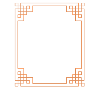 Orange Border Sticker