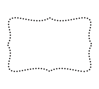 Dotted Border Sticker