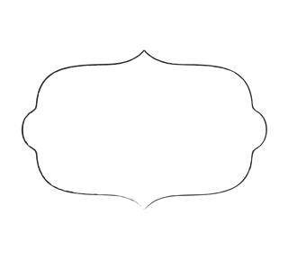 Calligraphic Border 2 Sticker