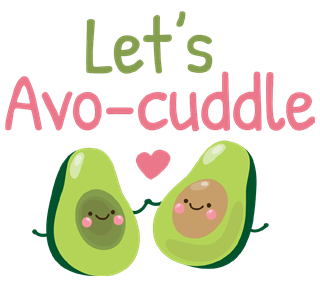 Let's Avo-Cuddle Sticker