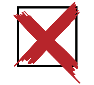 X Vote Sticker