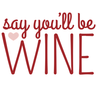 Be Wine Valentine Sticker