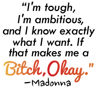 Feminism Madonna Quote Sticker