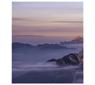 Mountain Sunset Sticker