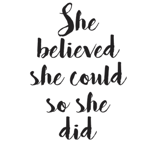 She Believed She Could Sticker