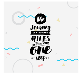 Natalie Ho One Step Motivational Quote Sticker
