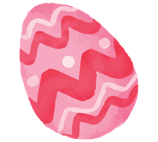 Pink Easter Egg Sticker
