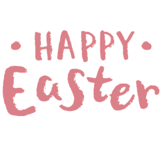 Happy Easter Rough Sticker
