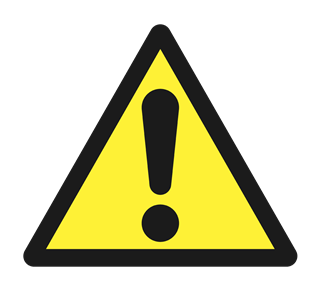 Warning Sign Sticker