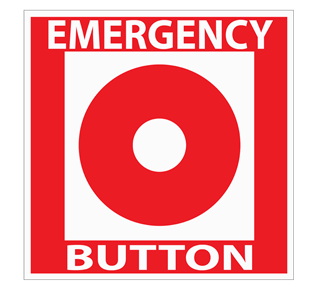 Emergency Button Sticker