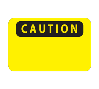 Warning Caution Sticker