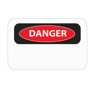 Danger Sign Sticker