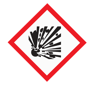 Warning Explosion Sticker