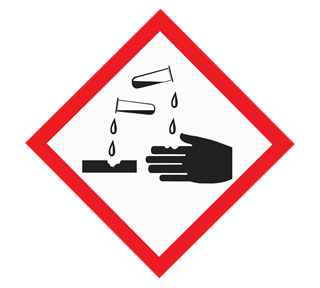 Caution Wash Hands Sticker