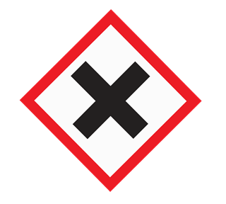 Warning Harmful Sticker