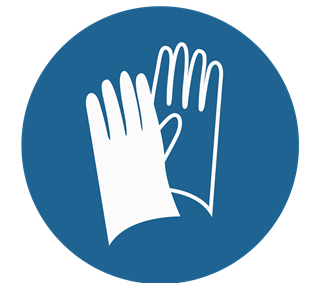 Wear Protective Gloves Sticker