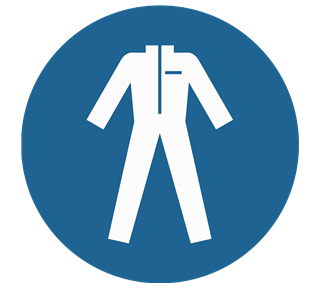 Wear Protective Clothing Sticker