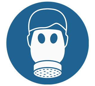 Wear Respirator Sticker