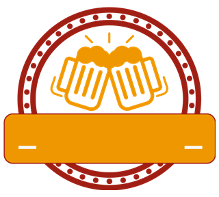 Red Orange Beer 2 Sticker