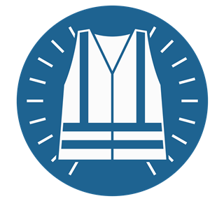 Hi Visibility Vest Sticker