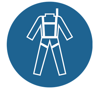 Wear Safety Harness Sticker