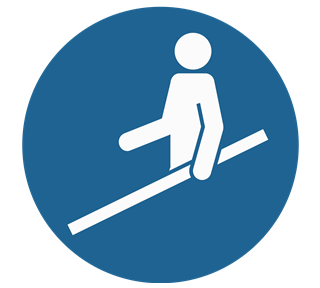 Use Handrail Sticker