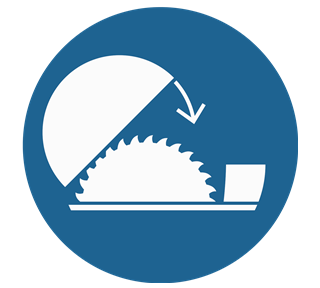 Use Guard For Table Saw Sticker