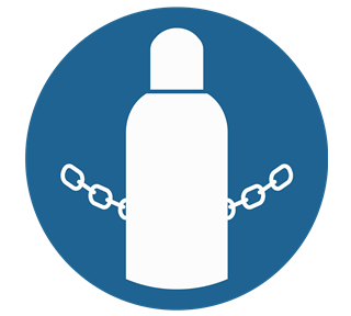 Secure Gas Cylinders Sticker