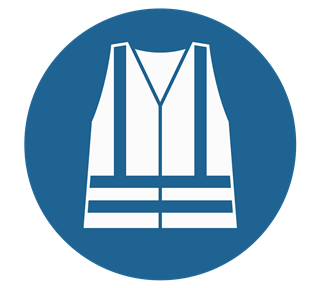 Wear Hi Visibility Clothing Sticker