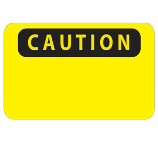 Caution Sign Sticker